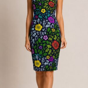 Noire Floral Dress
